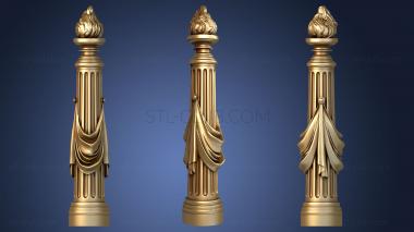 3D model Baluster with fabric (STL)